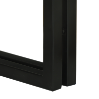 Produktbild för Nestingbord 3 pcs Massivt återvunnet trä och metall