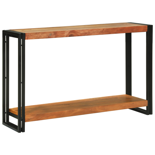 vidaXL Konsolbord med hylla Brun 120 x 33 x 75 cm Massivt Akaciaträ