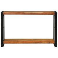 Produktbild för Konsolbord med hylla Brun 120 x 33 x 75 cm Massivt Akaciaträ