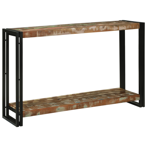 vidaXL Konsolbord med hylla 120 x 33 x 75 cm Solid återvunnen trä
