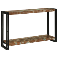 Produktbild för Konsolbord med hylla 120 x 33 x 75 cm Solid återvunnen trä