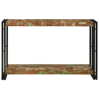 Produktbild för Konsolbord med hylla 120 x 33 x 75 cm Solid återvunnen trä