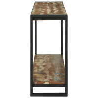 Produktbild för Konsolbord med hylla 120 x 33 x 75 cm Solid återvunnen trä