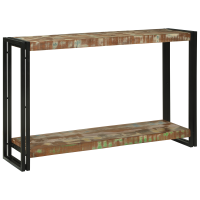 Produktbild för Konsolbord med hylla 120 x 33 x 75 cm Solid återvunnen trä