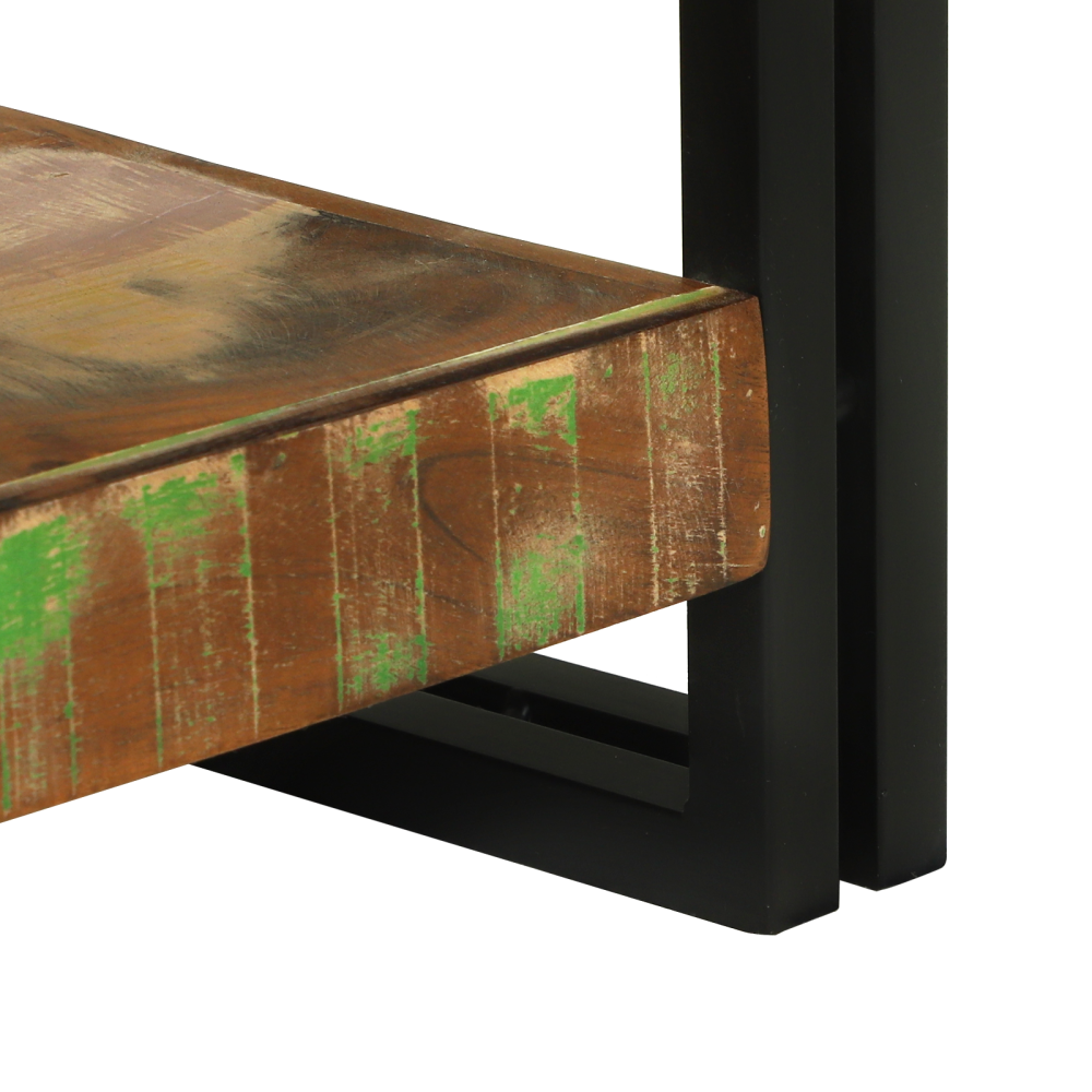 Produktbild för Konsolbord med hylla 120 x 33 x 75 cm Solid återvunnen trä