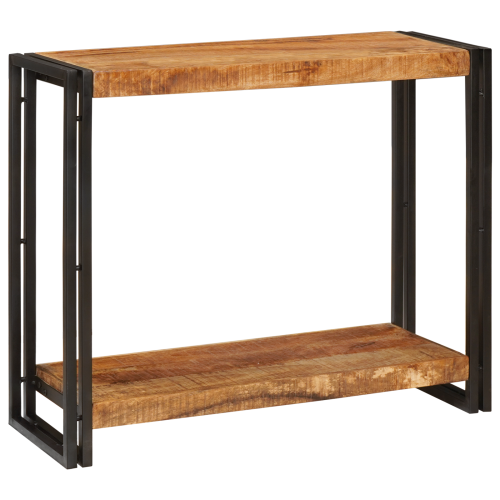 vidaXL Konsolbord med hylla Brun 90 x 33 x 75 cm Massivt mangoträ