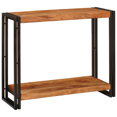vidaXL Konsolbord med hylla Brun 90 x 33 x 75 cm Massivt Akaciaträ