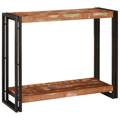 vidaXL Konsolbord Flerfärgsdesign 90 x 33 x 75 cm Solid återvunnen trä