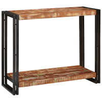 Produktbild för Konsolbord Flerfärgsdesign 90 x 33 x 75 cm Solid återvunnen trä