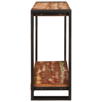 Produktbild för Konsolbord Flerfärgsdesign 90 x 33 x 75 cm Solid återvunnen trä