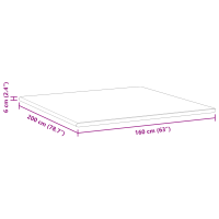 Produktbild för Madrasskydd Vit och grön 160 x 200 cm Jacquard tyg