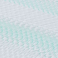 Produktbild för Madrasskydd Vit och grön 180 x 200 cm Jacquard tyg