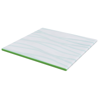 Produktbild för Madrasskydd Vit och grön 200 x 200 cm Jacquard tyg