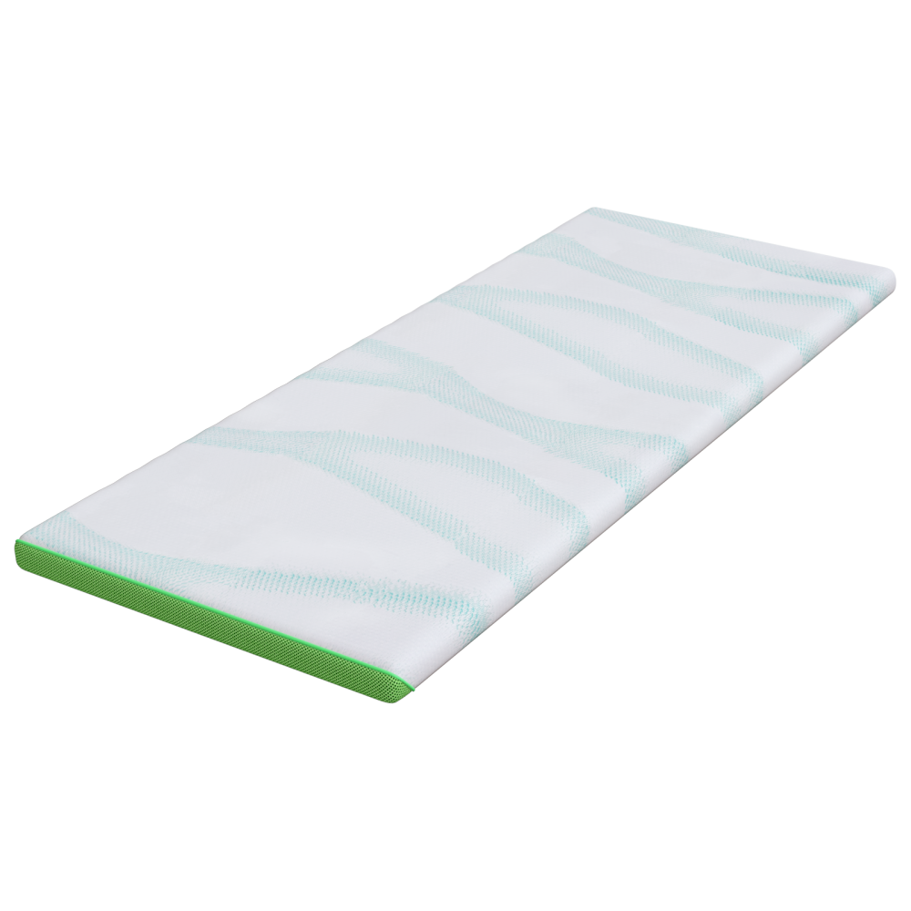 Produktbild för Madrasskydd Vit och grön 80 x 200 cm Jacquard tyg