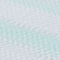 Produktbild för Madrasskydd Vit och grön 160 x 200 cm Jacquard tyg