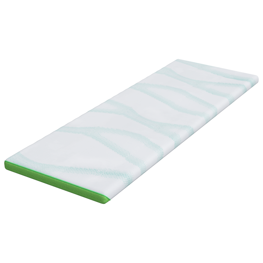 Produktbild för Madrasskydd Vit och grön 80 x 200 cm Jacquard tyg
