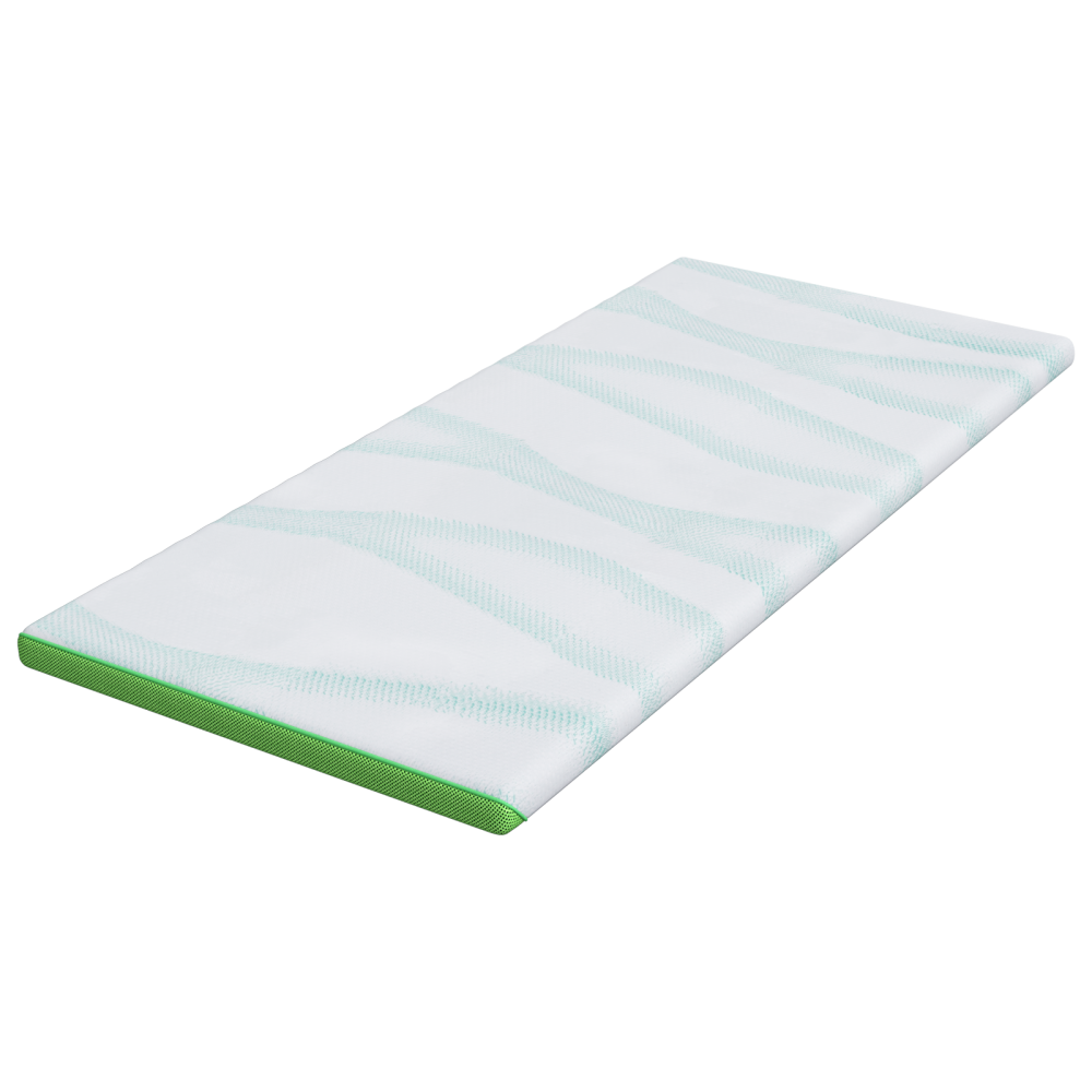 Produktbild för Madrasskydd Vit och grön 100 x 200 cm Jacquard tyg