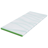 Produktbild för Madrasskydd Vit och grön 100 x 200 cm Jacquard tyg