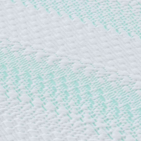 Produktbild för Madrasskydd Vit och grön 140 x 200 cm Jacquard tyg