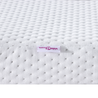 Produktbild för Madrasskydd Vit 100 x 200 cm Jacquard tyg