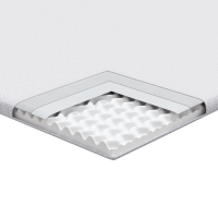 Produktbild för Madrasskydd Vit 80 x 200 cm Jacquard tyg