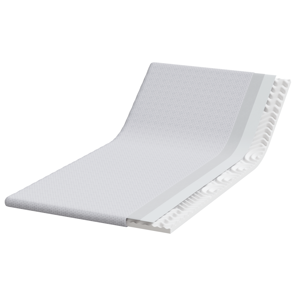 Produktbild för Madrasskydd Vit 90 x 200 cm Jacquard tyg
