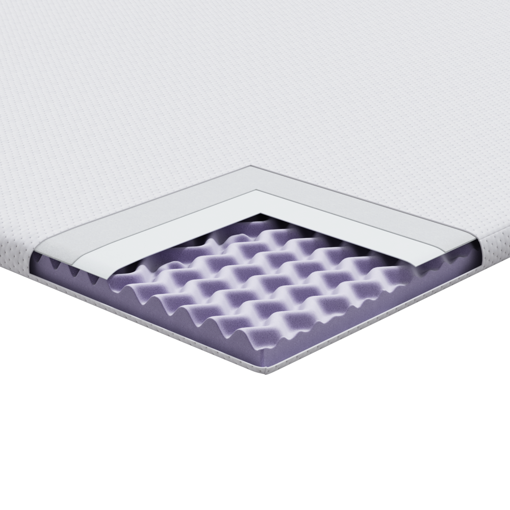 Produktbild för Madrasskydd Vit 100 x 200 cm Jacquard tyg