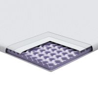 Produktbild för Madrasskydd Vit 140 x 200 cm Jacquard tyg