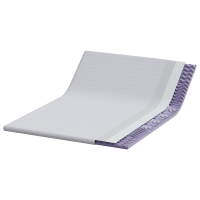Produktbild för Madrasskydd Vit 140 x 200 cm Jacquard tyg