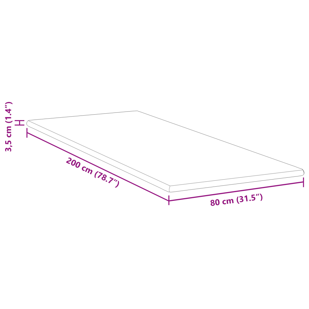 Produktbild för Memory foam madrass toppers for Vuxna Mjuk 80 x 200 cm Vit