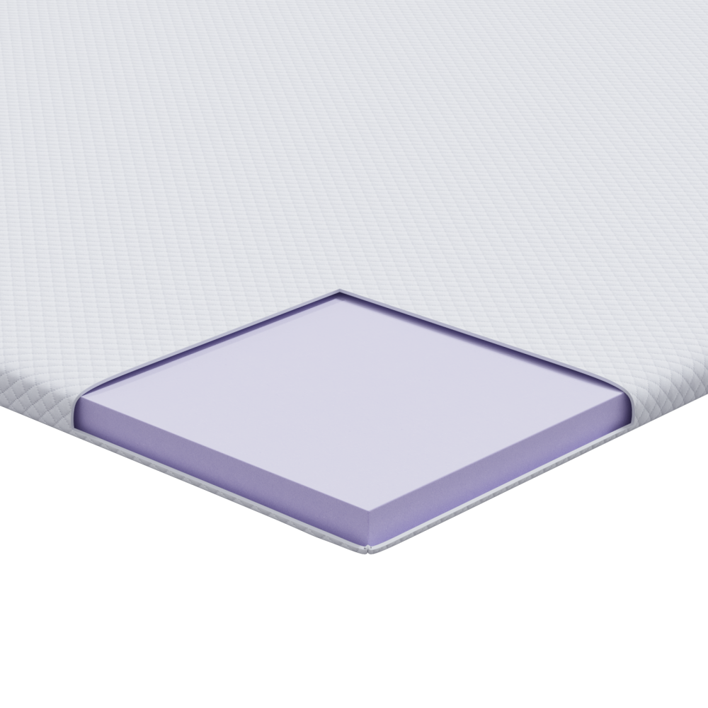 Produktbild för Memory foam madrass toppers for Vuxna Mjuk 120 x 200 cm Vit