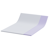 Produktbild för Memory foam madrass toppers for Vuxna Mjuk 140 x 190 cm Vit