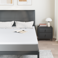 Produktbild för Memory foam madrass toppers for Vuxna Mjuk 140 x 200 cm Vit