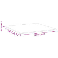 Produktbild för Memory foam madrass toppers for Vuxna Mjuk 180 x 200 cm Vit