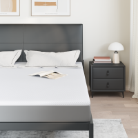Produktbild för Memory foam madrass toppers for Vuxna Mjuk 180 x 200 cm Vit