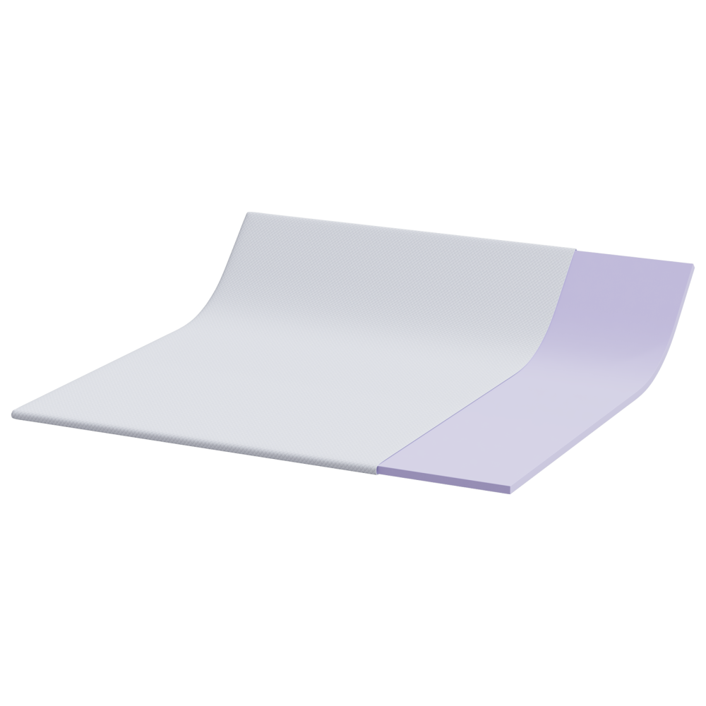 Produktbild för Memory foam madrass toppers for Vuxna Mjuk 200 x 200 cm Vit
