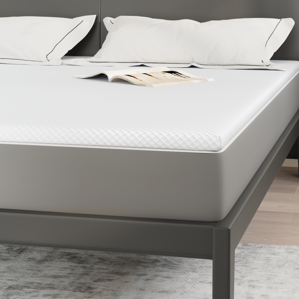 Produktbild för Memory foam madrass toppers for Vuxna Mjuk 200 x 200 cm Vit
