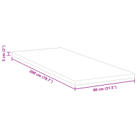 Produktbild för Memory foam madrass toppers for Vuxna Mjuk 80 x 200 cm Vit