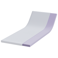 Produktbild för Memory foam madrass toppers for Vuxna Mjuk 80 x 200 cm Vit