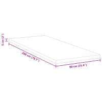 Produktbild för Memory foam madrass toppers for Vuxna Mjuk 90 x 200 cm Vit