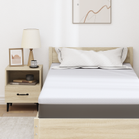Produktbild för Memory foam madrass toppers for Vuxna Mjuk 90 x 200 cm Vit