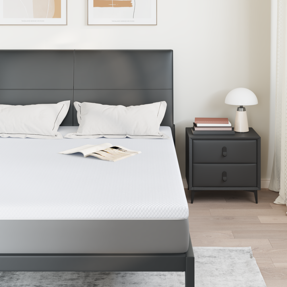 Produktbild för Memory foam madrass toppers for Vuxna Mjuk 140 x 200 cm Vit