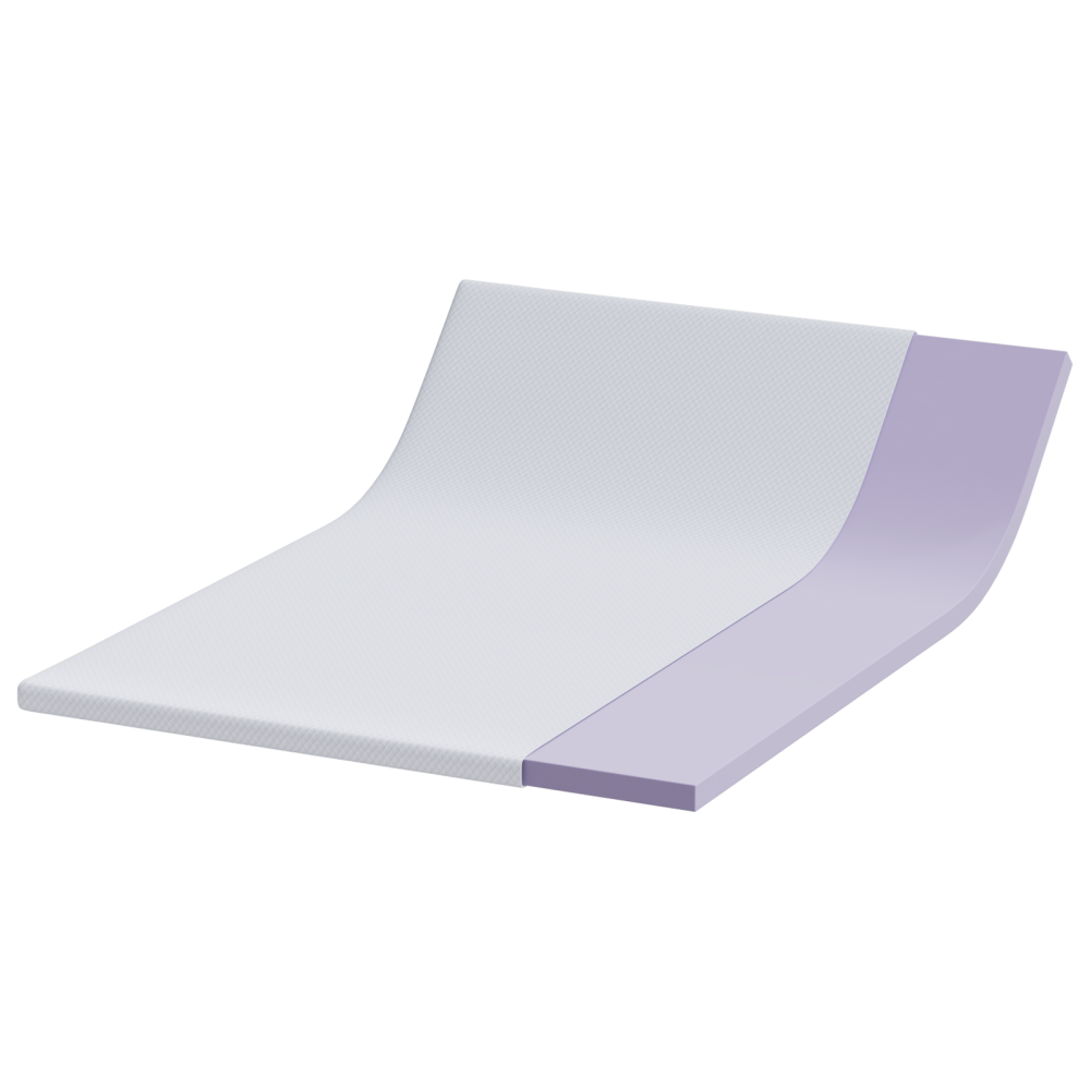 Produktbild för Memory foam madrass toppers for Vuxna Mjuk 140 x 200 cm Vit