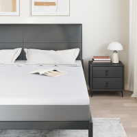 Produktbild för Memory foam madrass toppers for Vuxna Mjuk 180 x 200 cm Vit