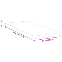Produktbild för Memory foam madrass toppers for Vuxna Mjuk 80 x 200 cm Vit