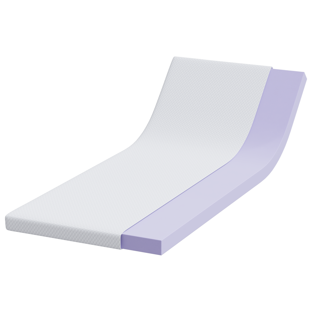 Produktbild för Memory foam madrass toppers for Vuxna Mjuk 80 x 200 cm Vit