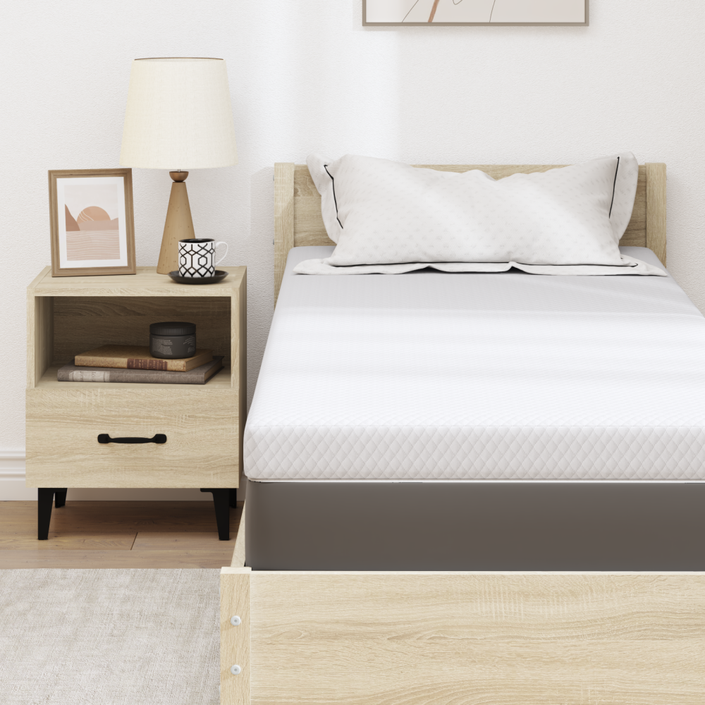 Produktbild för Memory foam madrass toppers for Vuxna Mjuk 80 x 200 cm Vit