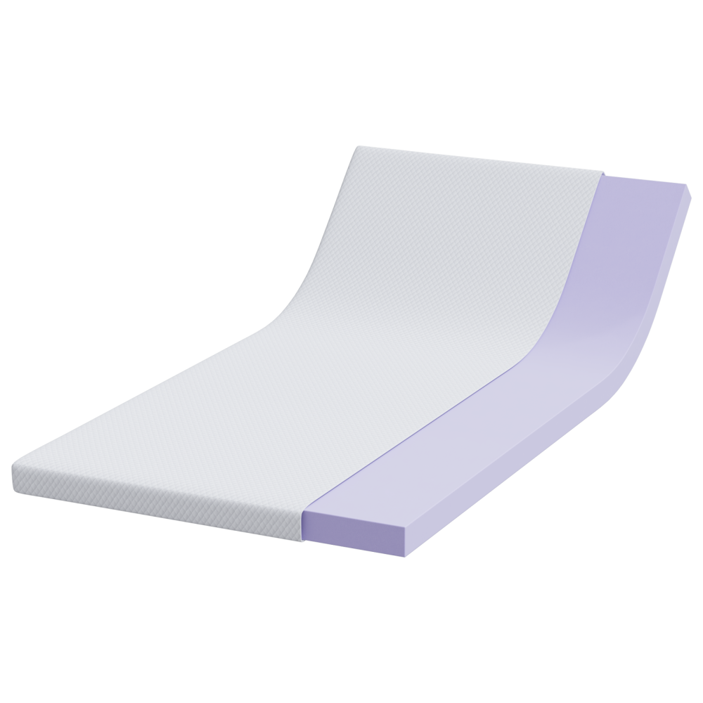 Produktbild för Memory foam madrass toppers for Vuxna Mjuk 120 x 200 cm Vit