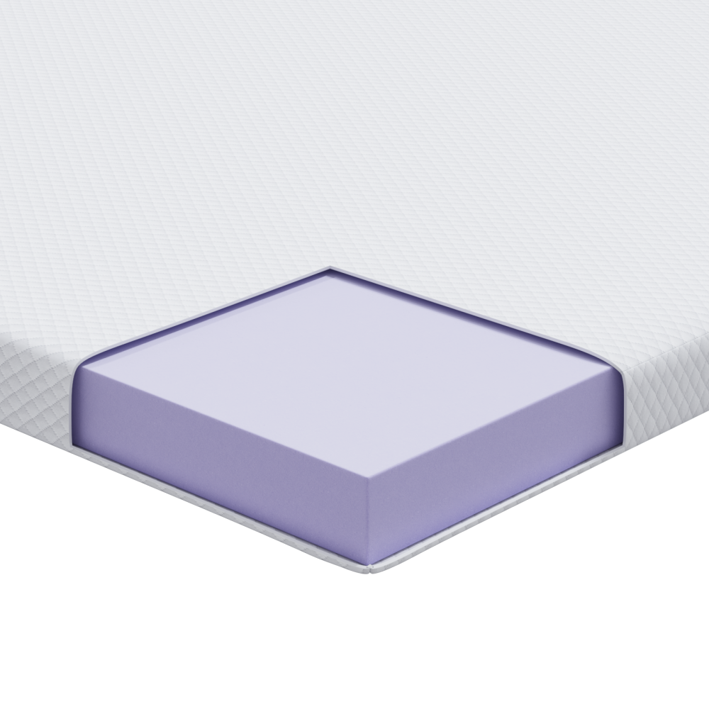 Produktbild för Memory foam madrass toppers for Vuxna Mjuk 120 x 200 cm Vit