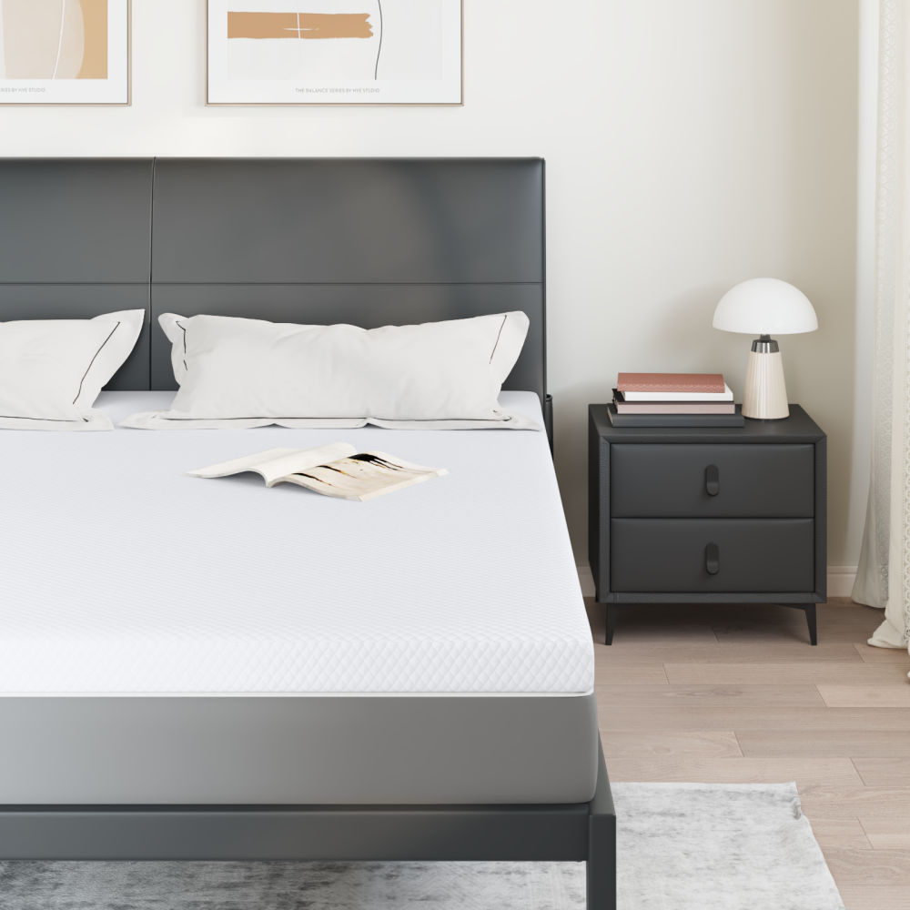 Produktbild för Memory foam madrass toppers for Vuxna Mjuk 180 x 200 cm Vit